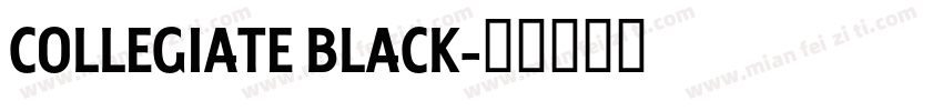COLLEGIATE BLACK字体转换